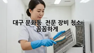 대구 문화동 💎 전문 장비 청소, 꼼꼼하게! ✨